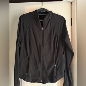 Athleta Black Performance Bomber Jacket